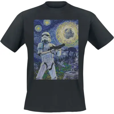 Star Wars T-shirt - Stormy Night - S XXL - för Herr - svart