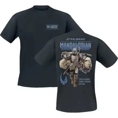Star Wars T-shirt - The Mandalorian - Mando - M 5XL - för Herr - svart