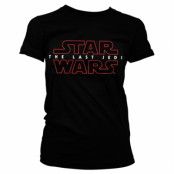 Star Wars - The Last Jedi Logo Black Girly Tee, T-Shirt