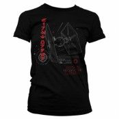 The Last Jedi - T-0926 Tie Fighter Girly Tee, T-Shirt