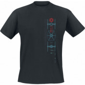 Star Wars T-shirt - Andor - Tie Fighter - S 5XL - för Herr - svart