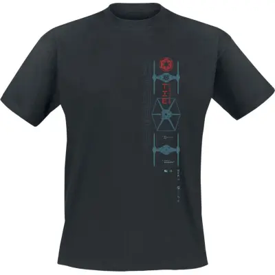 Star Wars T-shirt - Andor - Tie Fighter - S 5XL - för Herr - svart
