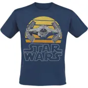 Star Wars T-shirt - Tie Fighter - M XXL - för Herr - blå