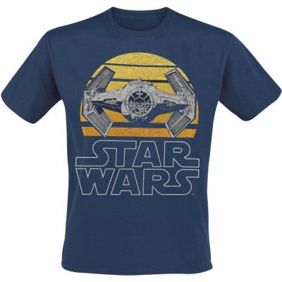 Star Wars T-shirt - Tie Fighter - M XXL - för Herr - blå