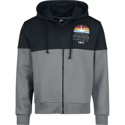 Star Wars - Disney Luvjacka - X- Wing - 1977 - S XXL - för Herr - grå/svart