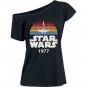 Star Wars T-shirt - X-Wing - S XXL - för Dam - svart