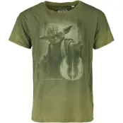 Star Wars T-shirt - Yoda - May The Force Be With You - S 3XL - för Herr - grön