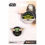 Star Wars The Mandalorian Yoda Child set 2 brooch